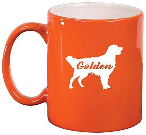 Ceramic Coffee Tea Mug Golden Retriever 'Golden' (Orange)