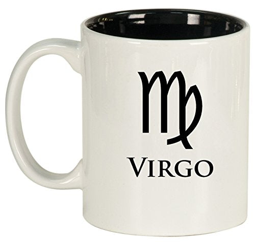 Ceramic Coffee Tea Mug Cup Virgo (White)