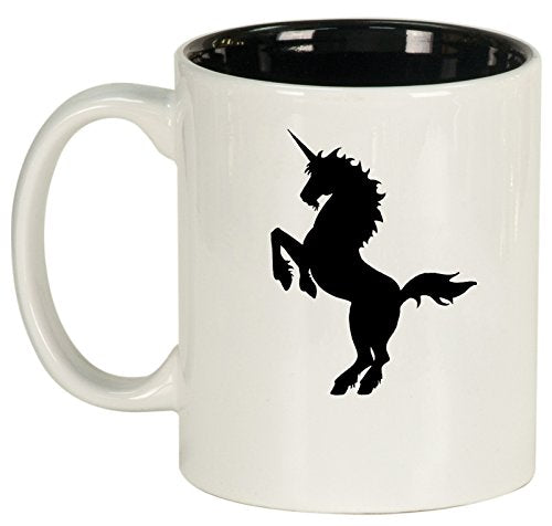 Ceramic Coffee Tea Mug Cup Unicorn (White)