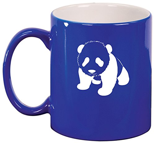 Ceramic Coffee Tea Mug Cup Baby Panda (Blue)