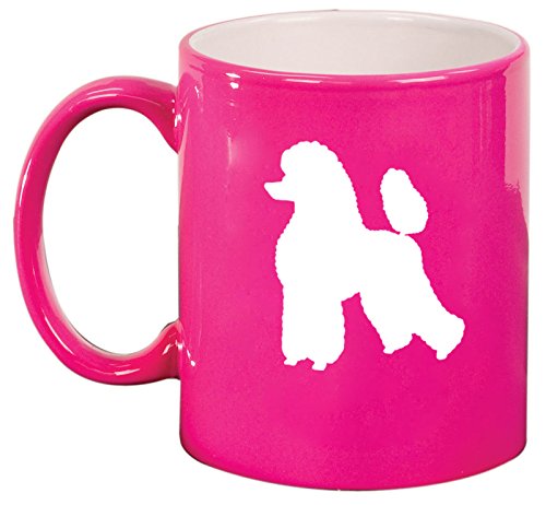 Ceramic Coffee Tea Mug Cup Poodle (Pink)