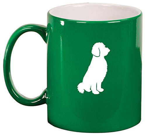 Ceramic Coffee Tea Mug Goldendoodle (Green)