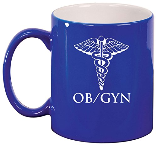 Ceramic Coffee Tea Mug Cup OB GYN Obstetrics And Gynecology (Blue)