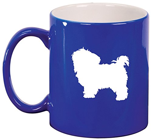 Ceramic Coffee Tea Mug Cup Maltese (Blue)