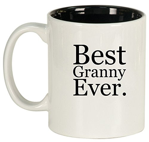 Ceramic Coffee Tea Mug Cup Best Granny Ever (White)