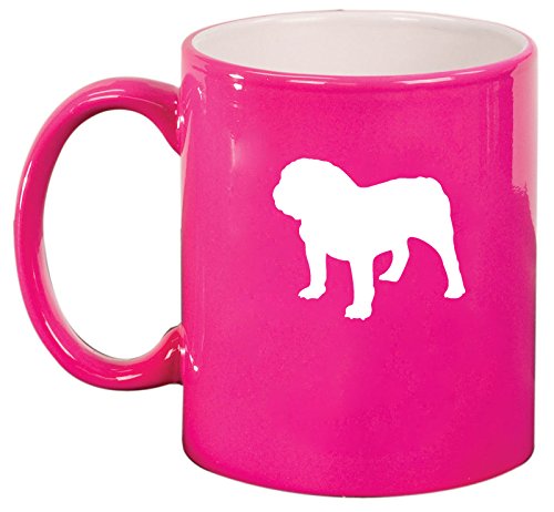 Ceramic Coffee Tea Mug Cup Bulldog (Pink)