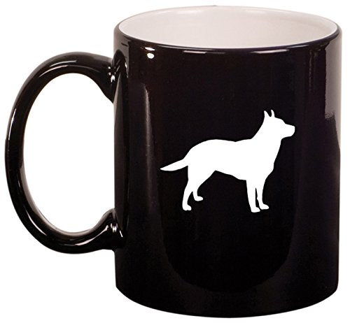 Ceramic Coffee Tea Mug Cup Australian Cattle Dog (Black)