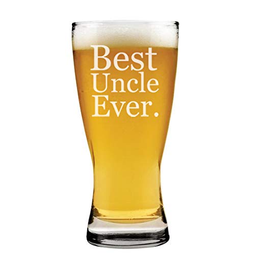 15 oz Beer Pilsner Glass Best Uncle Ever