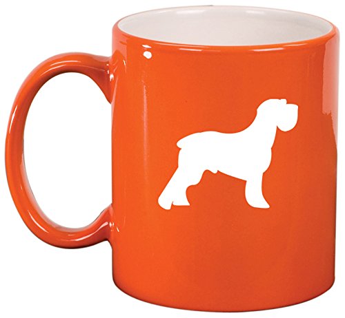 Ceramic Coffee Tea Mug Cup Schnauzer (Orange)