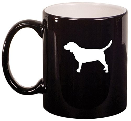 Ceramic Coffee Tea Mug Cup Beagle (Black)
