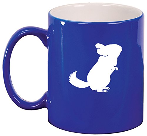 Ceramic Coffee Tea Mug Cup Chinchilla (Blue)