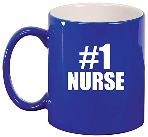 Ceramic Coffee Tea Mug #1 Nurse (Blue)