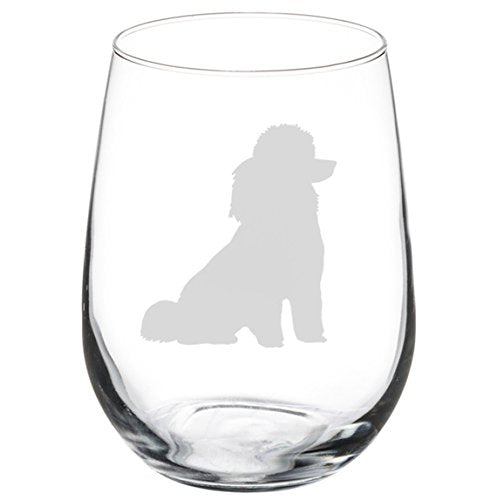 Wine Glass Goblet Miniature Toy Poodle (17 oz Stemless)