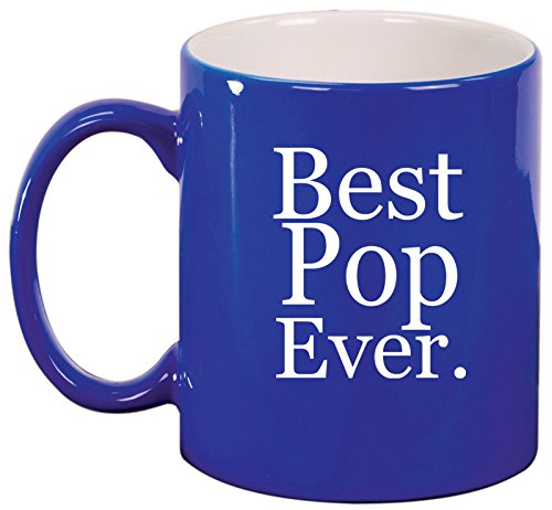 Ceramic Coffee Tea Mug Cup Best Pop Ever (Blue)