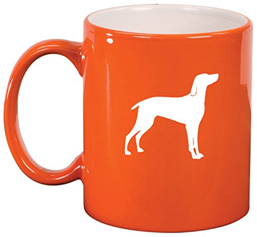 Ceramic Coffee Tea Mug Cup Weimaraner (Orange)