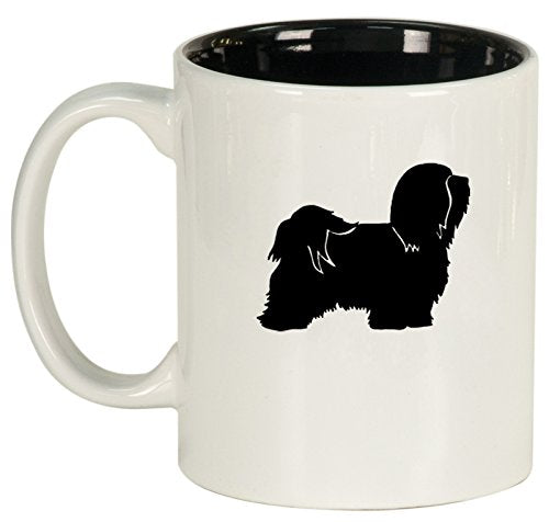 Ceramic Coffee Tea Mug Cup Havanese (White)