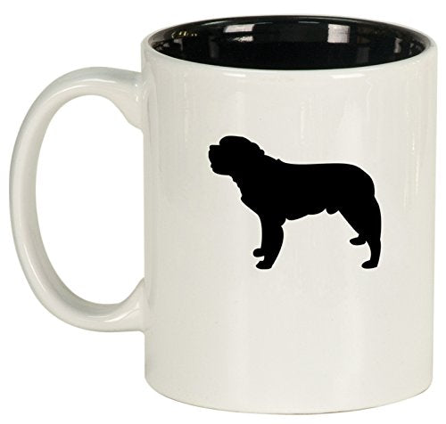 Ceramic Coffee Tea Mug Cup Saint Bernard (White)