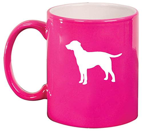 Ceramic Coffee Tea Mug Cup Lab Labrador Retriever (Pink)