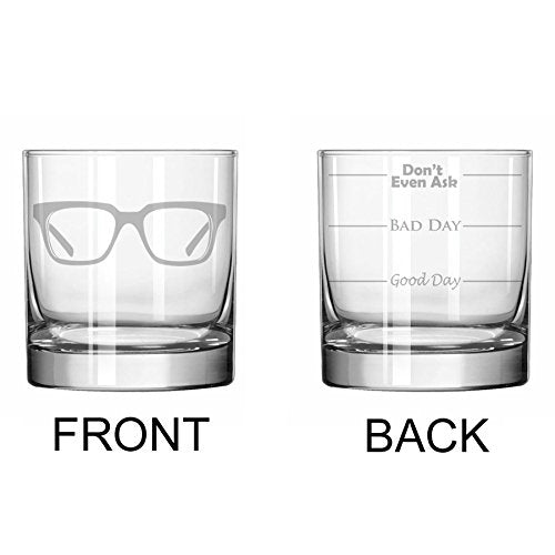 11 oz Rocks Whiskey Highball Glass Two Sided Optometrist Optometry