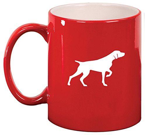 Ceramic Coffee Tea Mug Cup German Shorthaired Pointer (Red)