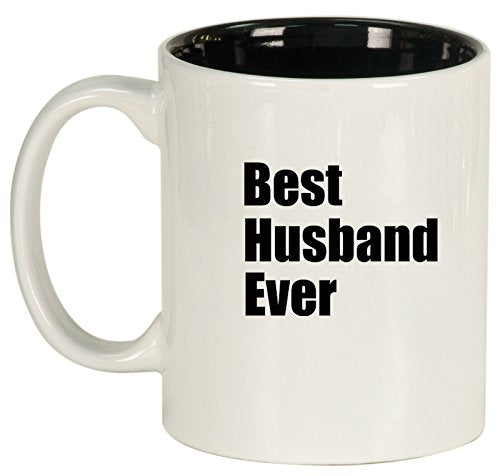 Ceramic Coffee Tea Mug Cup Best Husband Ever (White)