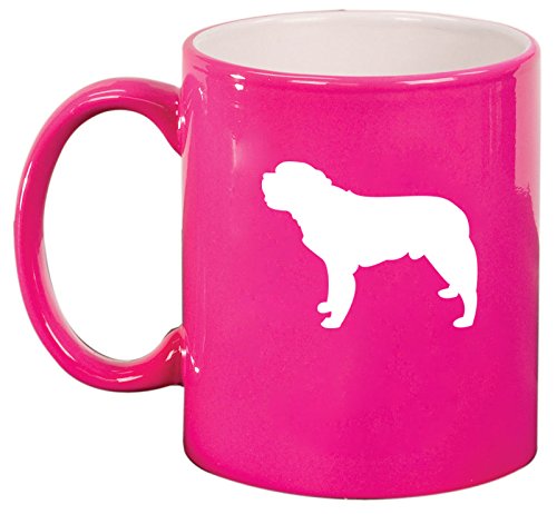 Ceramic Coffee Tea Mug Cup Saint Bernard (Pink)