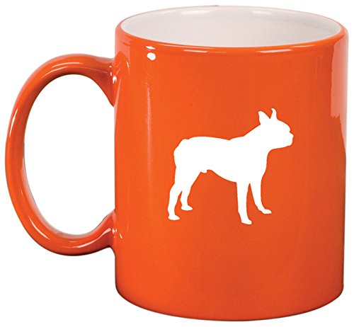 Ceramic Coffee Tea Mug Boston Terrier (Orange)