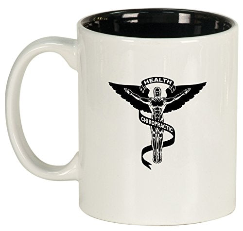 Ceramic Coffee Tea Mug Chiropractic Symbol (White)