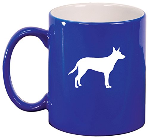Ceramic Coffee Tea Mug Cup Australian Kelpie (Blue)