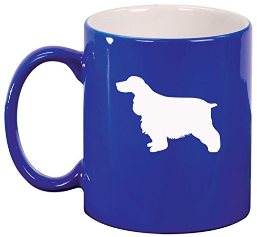 Ceramic Coffee Tea Mug Cocker Spaniel (Blue)