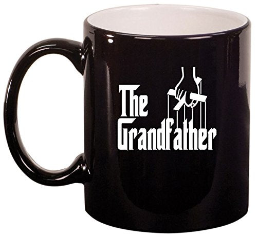 Ceramic Coffee Tea Mug Cup The Grandfather (Black)