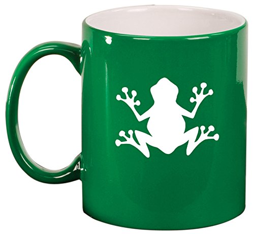 Ceramic Coffee Tea Mug Cup Frog (Green)