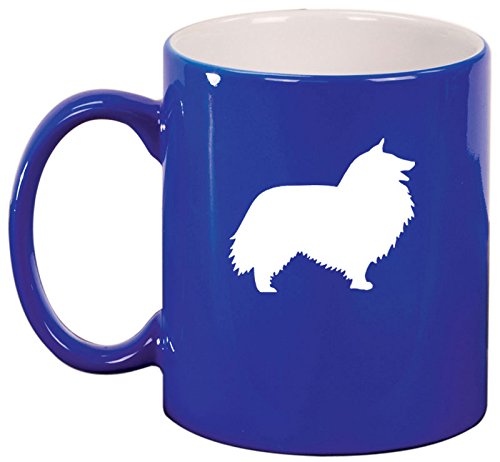 Ceramic Coffee Tea Mug Cup Shetland Sheepdog (Blue)