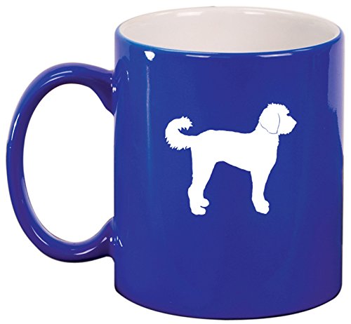 Ceramic Coffee Tea Mug Cup Labradoodle (Blue)