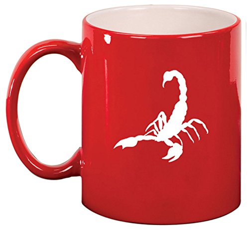 Ceramic Coffee Tea Mug Cup Scorpion (Red)
