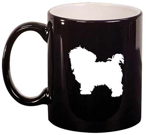 Ceramic Coffee Tea Mug Cup Maltese (Black)