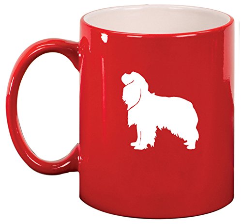 Ceramic Coffee Tea Mug Cup Cavalier King Charles Spaniel (Red)