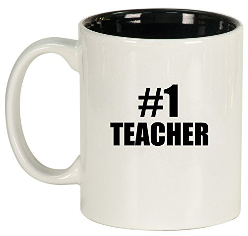 Ceramic Coffee Tea Mug #1 Teacher (White)