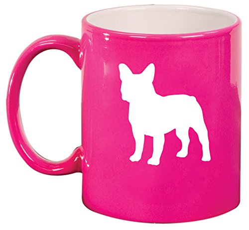 Ceramic Coffee Tea Mug Cup French Bulldog (Pink)