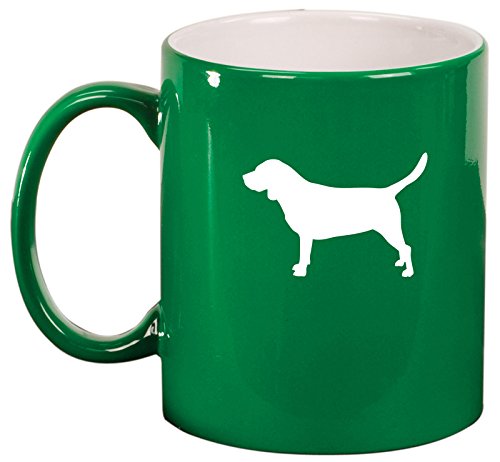 Ceramic Coffee Tea Mug Cup Beagle (Green)