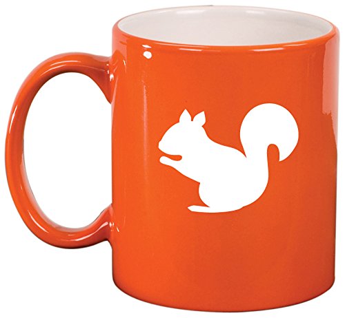 Ceramic Coffee Tea Mug Cup Squirrel (Orange)