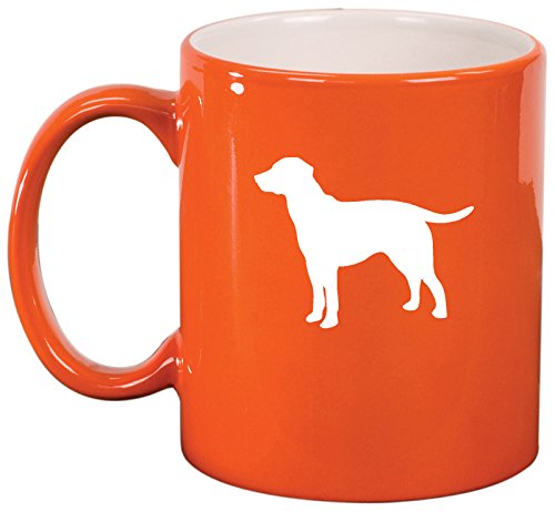 Ceramic Coffee Tea Mug Cup Lab Labrador Retriever (Orange)