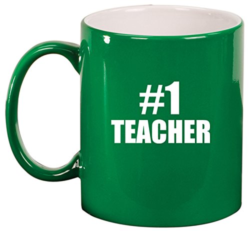 Ceramic Coffee Tea Mug #1 Teacher (Green)