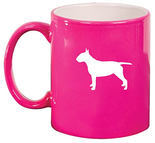 Ceramic Coffee Tea Mug Cup Bull Terrier (Pink)