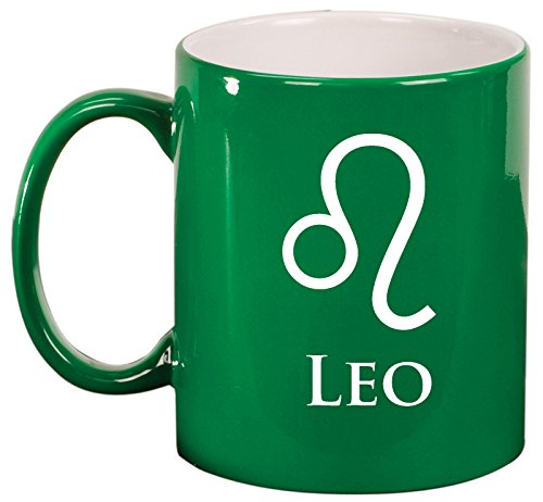 Ceramic Coffee Tea Mug Cup Leo (Green)