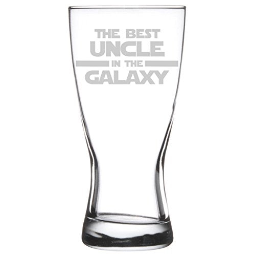 15 oz Beer Pilsner Glass Best Uncle In The Galaxy