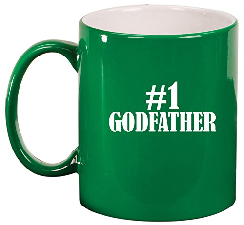 Ceramic Coffee Tea Mug Cup #1 Godfather (Green)