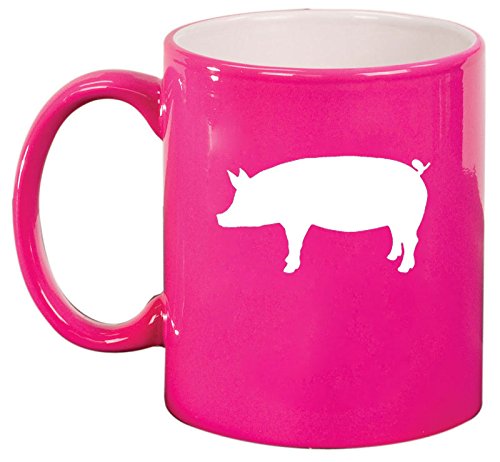 Ceramic Coffee Tea Mug Cup Pig (Pink)