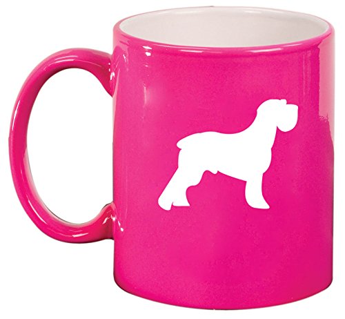 Ceramic Coffee Tea Mug Cup Schnauzer (Pink)