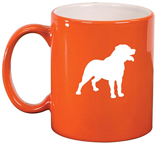 Ceramic Coffee Tea Mug Cup Rottweiler (Orange)